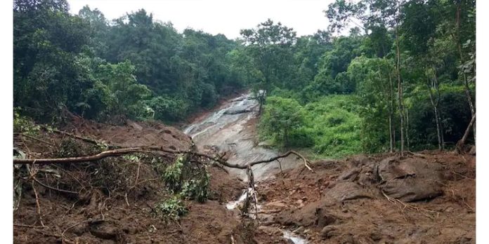 മലപ്പുറം പന്തല്ലൂരിൽ മലയിടിച്ചിൽ ; ഒരേക്കറിലേറെ റബർ തോട്ടം ഒലിച്ചു പോയി മലപ്പുറം പന്തല്ലൂരിൽ മലയിടിച്ചിൽ ; ഒരേക്കറിലേറെ റബർ തോട്ടം ഒലിച്ചു പോയി