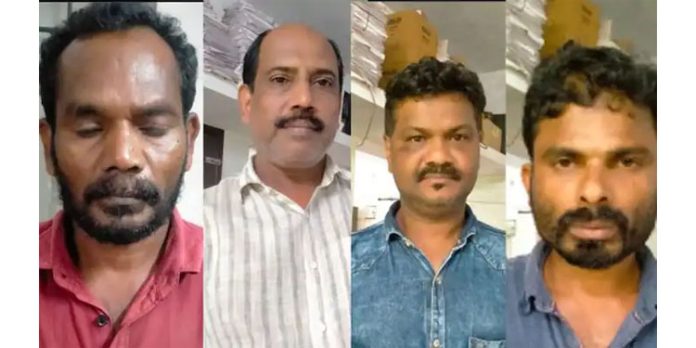 പ്രായപൂർത്തിയാകാത്ത പെൺകുട്ടിയെ കൂട്ട ബലാത്സംഗത്തിനിരയാക്കി : നാല് പേർ അറസ്റ്റിൽ പ്രായപൂർത്തിയാകാത്ത പെൺകുട്ടിയെ കൂട്ട ബലാത്സംഗത്തിനിരയാക്കി : നാല് പേർ അറസ്റ്റിൽ