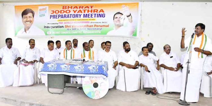 ഭാരത് ജോഡോ യാത്ര മതേതര ഇൻഡ്യയുടെ ആത്മാവ് വീണ്ടെടുക്കുവാൻ : വിശ്വനാഥൻ പെരുമാൾ ഭാരത് ജോഡോ യാത്ര മതേതര ഇൻഡ്യയുടെ ആത്മാവ് വീണ്ടെടുക്കുവാൻ : വിശ്വനാഥൻ പെരുമാൾ
