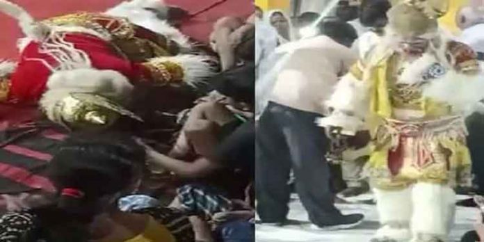 ഗണേശോത്സവത്തിനിടെ കുഴഞ്ഞ് വീണ് കലാകാരന് മരിച്ചു ഗണേശോത്സവത്തിനിടെ കുഴഞ്ഞ് വീണ് കലാകാരന് മരിച്ചു