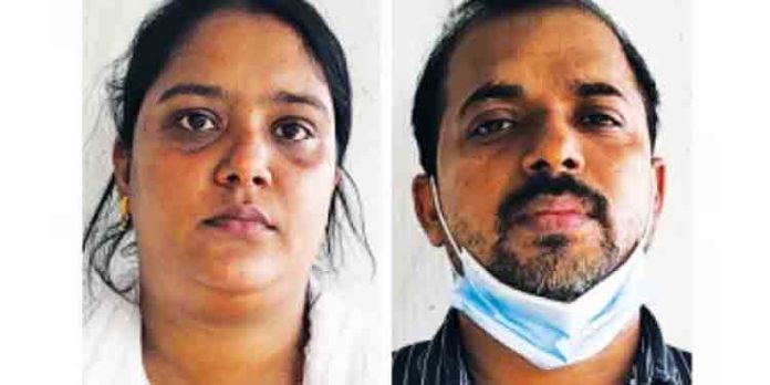 കഞ്ചാവുമായി യുവതിയും ബന്ധുവും പിടിയില് കഞ്ചാവുമായി യുവതിയും ബന്ധുവും പിടിയില്