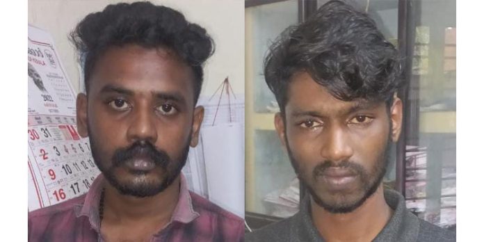 തട്ടുകട നടത്തുന്ന സ്ത്രീക്കും മകനും മറ്റൊരാൾക്കും മർദ്ദനം : രണ്ടുപ്രതികൾ അറസ്റ്റിൽ തട്ടുകട നടത്തുന്ന സ്ത്രീക്കും മകനും മറ്റൊരാൾക്കും മർദ്ദനം : രണ്ടുപ്രതികൾ അറസ്റ്റിൽ