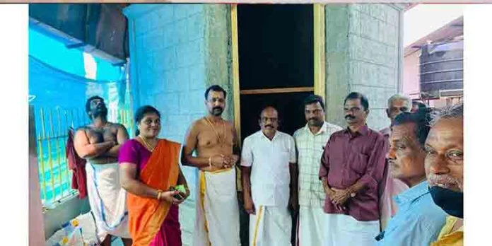 പുന:പ്രതിഷ്ഠയുടെ ഭാഗമായി ഗുരുക്ഷേത്രത്തിന്റെ കട്ടിള സ്ഥാപിക്കൽ ചടങ്ങ് നടത്തി പുന:പ്രതിഷ്ഠയുടെ ഭാഗമായി ഗുരുക്ഷേത്രത്തിന്റെ കട്ടിള സ്ഥാപിക്കൽ ചടങ്ങ് നടത്തി