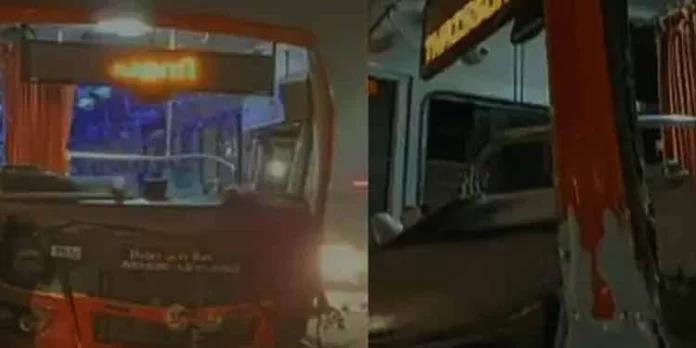 തൃശൂരിൽ സ്വിഫ്റ്റ് ബസ് അപകടം, 15 പേർക്ക് പരിക്ക് തൃശൂരിൽ സ്വിഫ്റ്റ് ബസ് അപകടം, 15 പേർക്ക് പരിക്ക്