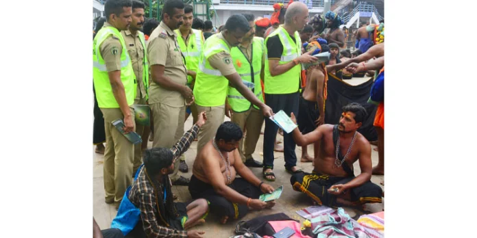 സന്നിധാനത്ത് സംയുക്ത പരിശോധന നടത്തി സന്നിധാനത്ത് സംയുക്ത പരിശോധന നടത്തി