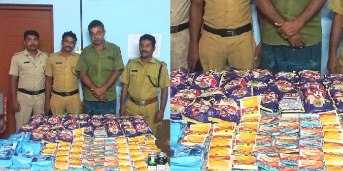 നിരോധിത പുകയില ഉൽപ്പന്നങ്ങൾ പിടികൂടി നിരോധിത പുകയില ഉൽപ്പന്നങ്ങൾ പിടികൂടി