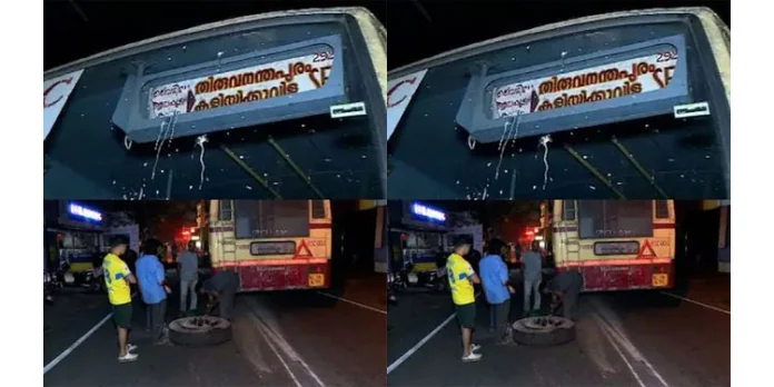 ചിറ്റൂരിൽ ഓടിക്കൊണ്ടിരുന്ന കെഎസ്ആര്ടിസി ബസിൻ്റെ ടയര് ഊരിത്തെറിച്ചു ചിറ്റൂരിൽ ഓടിക്കൊണ്ടിരുന്ന കെഎസ്ആര്ടിസി ബസിൻ്റെ ടയര് ഊരിത്തെറിച്ചു