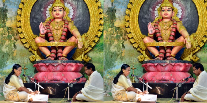 സന്നിധാനത്തെ ഭാഗവത മുഖരിതമാക്കി സഹദേവന് ചെന്നാപ്പാടവും സംഘവും സന്നിധാനത്തെ ഭാഗവത മുഖരിതമാക്കി സഹദേവന് ചെന്നാപ്പാടവും സംഘവും