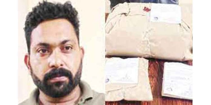 കഞ്ചാവ് കടത്തിയ കേസില് ഒരാള് എക്സൈസിന്റെ പിടിയില് കഞ്ചാവ് കടത്തിയ കേസില് ഒരാള് എക്സൈസിന്റെ പിടിയില്
