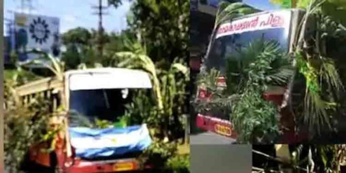 നിയമം ലംഘിച്ച് കെഎസ്ആർടിസി ബസിന്റെ കല്യാണ ട്രിപ്പ് നിയമം ലംഘിച്ച് കെഎസ്ആർടിസി ബസിന്റെ കല്യാണ ട്രിപ്പ്