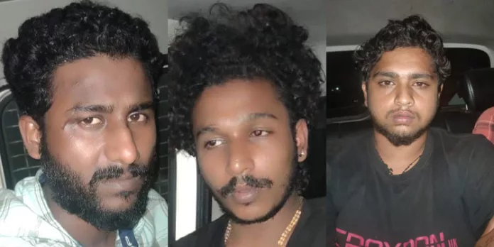 അതിർത്തികൾ കർശനമായ പോലീസ് നിരീക്ഷണത്തിൽ ; വീണ്ടും കഞ്ചാവ് വേട്ട : 3 യുവാക്കൾ പിടിയിൽ അതിർത്തികൾ കർശനമായ പോലീസ് നിരീക്ഷണത്തിൽ ; വീണ്ടും കഞ്ചാവ് വേട്ട : 3 യുവാക്കൾ പിടിയിൽ