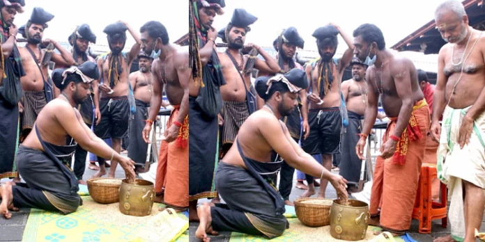 ഭക്തരുടെ മനം നിറച്ച് അയ്യന് പറ നിറയ്ക്കല് ഭക്തരുടെ മനം നിറച്ച് അയ്യന് പറ നിറയ്ക്കല്