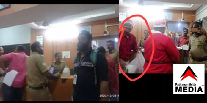 തിരുവനന്തപുരം ലൂപ്പേഴ്സ് മിനി നിധി കമ്പിനിയിലൂടെ തട്ടിപ്പ് നടത്തിയ പ്രതി പോലീസ് സ്റ്റേഷനില് ക്രിസ്മസ് അടിച്ചുപൊളിച്ചു തിരുവനന്തപുരം ലൂപ്പേഴ്സ് മിനി നിധി കമ്പിനിയിലൂടെ തട്ടിപ്പ് നടത്തിയ പ്രതി പോലീസ് സ്റ്റേഷനില് ക്രിസ്മസ് അടിച്ചുപൊളിച്ചു