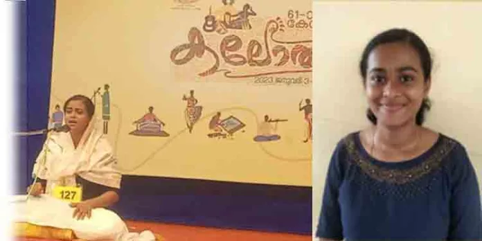 ഗസലിൽ കലോത്സവനഗരിയെ കാവ്യത്മകമാക്കി മലയോരമണ്ണിലെ ഹെലന ഗസലിൽ കലോത്സവനഗരിയെ കാവ്യത്മകമാക്കി മലയോരമണ്ണിലെ ഹെലന