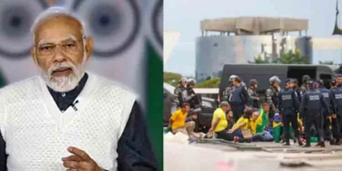 അതിയായ ആശങ്കയുണ്ട് ; ബ്രസീല് കലാപത്തില് പ്രതികരിച്ച് പ്രധാനമന്ത്രി നരേന്ദ്ര മോദി അതിയായ ആശങ്കയുണ്ട് ; ബ്രസീല് കലാപത്തില് പ്രതികരിച്ച് പ്രധാനമന്ത്രി നരേന്ദ്ര മോദി