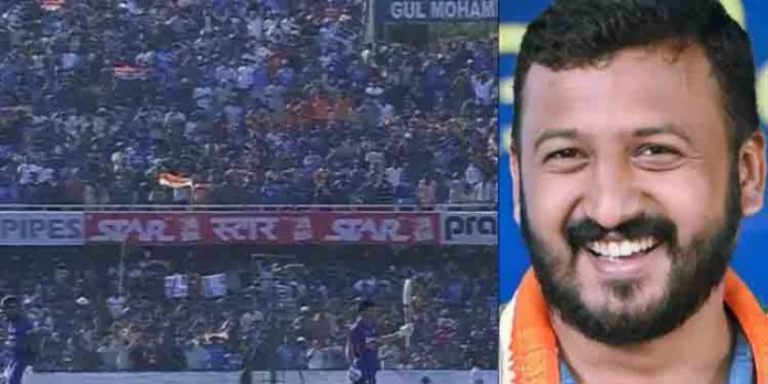 മാമനോടൊന്നും തോന്നല്ലേ മക്കളെ.. ഇന്ത്യ – ന്യൂസിലൻഡ് ആദ്യ ഏകദിനത്തിലെ നിറഞ്ഞ ഗാലറിയുടെ ചിത്രം പങ്കുവെച്ച് കായിക മന്ത്രി വി. അബ്ദുറഹ്മാനെ ട്രോളി യൂത്ത് കോൺഗ്രസ് നേതാവ് രാഹുൽ മാങ്കൂട്ടത്തിൽ മാമനോടൊന്നും തോന്നല്ലേ മക്കളെ.. ഇന്ത്യ – ന്യൂസിലൻഡ് ആദ്യ ഏകദിനത്തിലെ നിറഞ്ഞ ഗാലറിയുടെ ചിത്രം പങ്കുവെച്ച് കായിക മന്ത്രി വി. അബ്ദുറഹ്മാനെ ട്രോളി യൂത്ത് കോൺഗ്രസ് നേതാവ് രാഹുൽ മാങ്കൂട്ടത്തിൽ