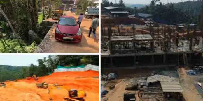 റോഡ് നിര്മിച്ചത് തണ്ണീര്തടം നികത്തി ; ഹൈലൈറ്റ് ഗ്രൂപ്പിന്റെ പാര്പ്പിട സമുച്ചയ നിര്മാണവുമായി ബന്ധപ്പെട്ട കൂടുതല് ക്രമക്കേടുകള് പുറത്ത് റോഡ് നിര്മിച്ചത് തണ്ണീര്തടം നികത്തി ; ഹൈലൈറ്റ് ഗ്രൂപ്പിന്റെ പാര്പ്പിട സമുച്ചയ നിര്മാണവുമായി ബന്ധപ്പെട്ട കൂടുതല് ക്രമക്കേടുകള് പുറത്ത്