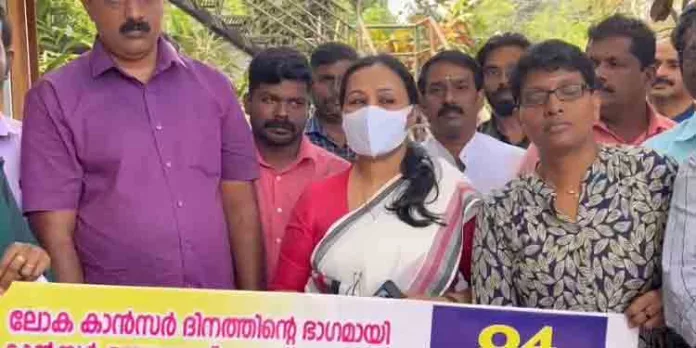 കാൻസർ ബോധവൽക്കരണവും ലഘുലേഖ വിതരണവും സംഘടിപ്പിക്കുന്നു കാൻസർ ബോധവൽക്കരണവും ലഘുലേഖ വിതരണവും സംഘടിപ്പിക്കുന്നു