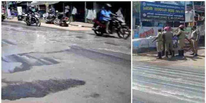 ബയോഗ്യാസ് പ്ലാന്റ് പൊട്ടി; മാലിന്യം ഒലിച്ച് റോഡിലേക്ക്, വലഞ്ഞ് ജനം ബയോഗ്യാസ് പ്ലാന്റ് പൊട്ടി; മാലിന്യം ഒലിച്ച് റോഡിലേക്ക്, വലഞ്ഞ് ജനം