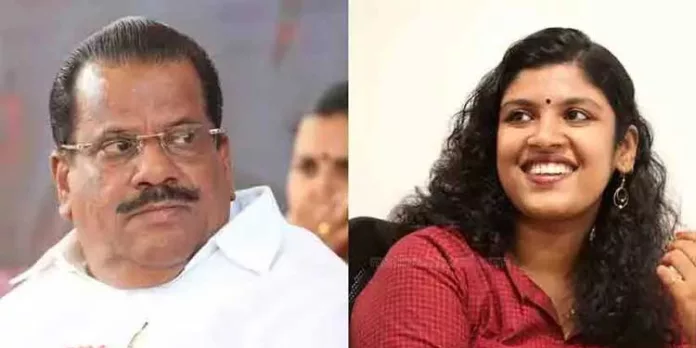 യുവജന കമ്മീഷൻ അധ്യക്ഷ ചിന്ത ജെറോമിനെ പിന്തുണച്ച് ഇടുമുന്നണി കൺവീനർ ഇ പി ജയരാജന് യുവജന കമ്മീഷൻ അധ്യക്ഷ ചിന്ത ജെറോമിനെ പിന്തുണച്ച് ഇടുമുന്നണി കൺവീനർ ഇ പി ജയരാജന്