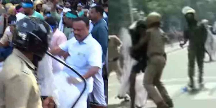 യൂത്ത് ലീഗിന്റെ സേവ് കേരള മാർച്ചിൽ സംഘർഷം ; പോലീസ് കണ്ണീര് വാതകം പ്രയോഗിച്ചു യൂത്ത് ലീഗിന്റെ സേവ് കേരള മാർച്ചിൽ സംഘർഷം ; പോലീസ് കണ്ണീര് വാതകം പ്രയോഗിച്ചു