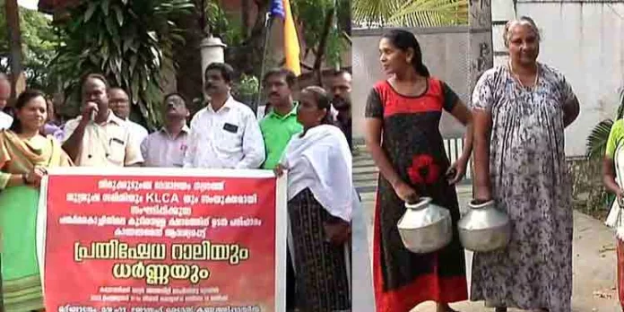 ഒരിറ്റ് വെള്ളത്തിനായുള്ള കൊച്ചിക്കാരുടെ നെട്ടോട്ടം തുടരുന്നു ഒരിറ്റ് വെള്ളത്തിനായുള്ള കൊച്ചിക്കാരുടെ നെട്ടോട്ടം തുടരുന്നു