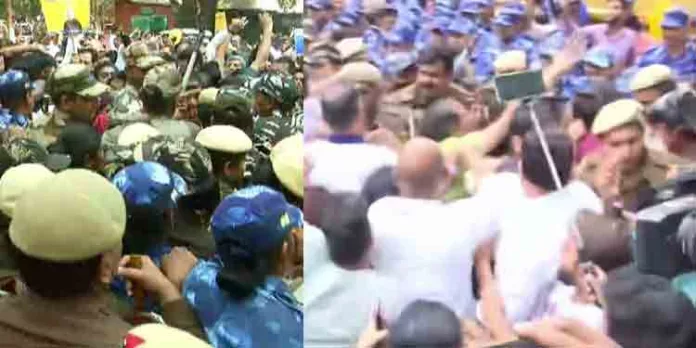 മദ്യനയ അഴിമതിക്കേസില് ഡല്ഹി ഉപമുഖ്യമന്ത്രി മനീഷ് സിസോദിയയുടെ അറസ്റ്റിനെതിരെ ഡല്ഹിയില് എഎപി പ്രതിഷേധം മദ്യനയ അഴിമതിക്കേസില് ഡല്ഹി ഉപമുഖ്യമന്ത്രി മനീഷ് സിസോദിയയുടെ അറസ്റ്റിനെതിരെ ഡല്ഹിയില് എഎപി പ്രതിഷേധം