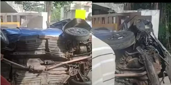 യുവാക്കൾ സഞ്ചരിച്ച വാഹനം അപകടത്തിൽപെട്ട് നാല് പേർക്ക് ഗുരുതര പരിക്ക് യുവാക്കൾ സഞ്ചരിച്ച വാഹനം അപകടത്തിൽപെട്ട് നാല് പേർക്ക് ഗുരുതര പരിക്ക്