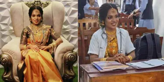 ലാബ് കോട്ടും സ്റ്റെതസ്കോപ്പും അണിഞ്ഞ് വിവാഹ പന്തലിൽ നിന്ന് പ്രാക്ടിക്കൽ എക്സാം എഴുതാൻ എത്തി വധു ; വീഡിയോ വൈറല് ലാബ് കോട്ടും സ്റ്റെതസ്കോപ്പും അണിഞ്ഞ് വിവാഹ പന്തലിൽ നിന്ന് പ്രാക്ടിക്കൽ എക്സാം എഴുതാൻ എത്തി വധു ; വീഡിയോ വൈറല്