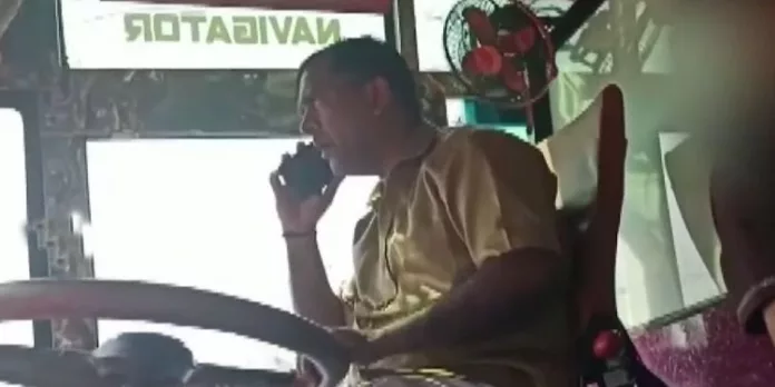 അപകടകരമായ രീതിയിൽ വാഹനമോടിച്ച് സ്വകാര്യ ബസ് ഡ്രൈവർ അപകടകരമായ രീതിയിൽ വാഹനമോടിച്ച് സ്വകാര്യ ബസ് ഡ്രൈവർ