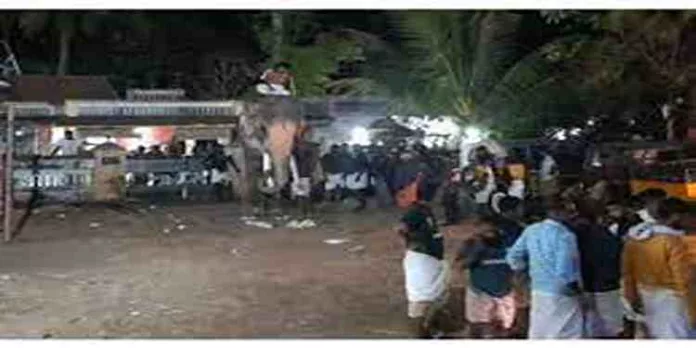 ഉത്സവത്തിനിടെ തെച്ചിക്കോട്ടുകാവ് രാമചന്ദ്രൻ ഇടഞ്ഞു , പാപ്പാന് ഗുരുതര പരിക്ക് ഉത്സവത്തിനിടെ തെച്ചിക്കോട്ടുകാവ് രാമചന്ദ്രൻ ഇടഞ്ഞു , പാപ്പാന് ഗുരുതര പരിക്ക്