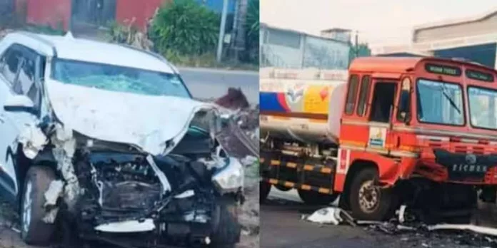 ആലപ്പുഴയില് ടാങ്കർ ലോറിയും കാറും കൂട്ടിയിടിച്ച് അപകടം ആലപ്പുഴയില് ടാങ്കർ ലോറിയും കാറും കൂട്ടിയിടിച്ച് അപകടം