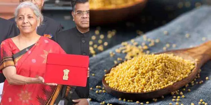 ഇന്ത്യയെ മില്ലറ്റ് ഹബ്ബാക്കുമെന്ന് ധനമന്ത്രി നിർമലാ സീതാരാമൻ ; കൃഷിക്കായി ഡിജിറ്റൽ പ്ലാറ്റ്ഫോം ഒരുക്കും ഇന്ത്യയെ മില്ലറ്റ് ഹബ്ബാക്കുമെന്ന് ധനമന്ത്രി നിർമലാ സീതാരാമൻ ; കൃഷിക്കായി ഡിജിറ്റൽ പ്ലാറ്റ്ഫോം ഒരുക്കും