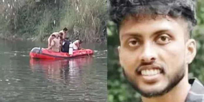 പമ്പാനദിയില് ഒഴുക്കില്പ്പെട്ട് കാണാതായ എബിന്റെ മൃതദേഹം കണ്ടെത്തി പമ്പാനദിയില് ഒഴുക്കില്പ്പെട്ട് കാണാതായ എബിന്റെ മൃതദേഹം കണ്ടെത്തി