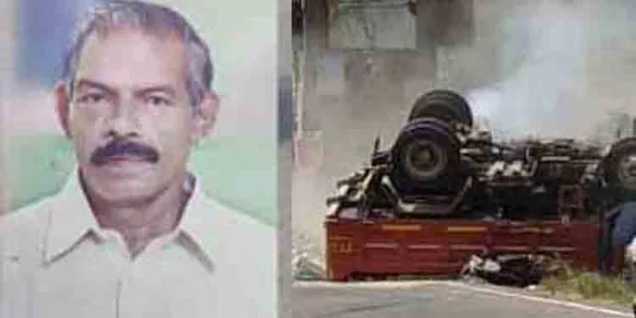 ടിപ്പര് ലോറി മറിഞ്ഞ് അപകടം, പരിക്കേറ്റ സ്കൂട്ടര് യാത്രികന് മരിച്ചു ടിപ്പര് ലോറി മറിഞ്ഞ് അപകടം, പരിക്കേറ്റ സ്കൂട്ടര് യാത്രികന് മരിച്ചു