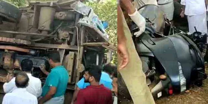 കല്പ്പള്ളിയില് സ്വകാര്യ ബസ് പാടത്തേക്ക് മറിഞ്ഞുണ്ടായ അപകടത്തില് ഒരാള് മരിച്ചു കല്പ്പള്ളിയില് സ്വകാര്യ ബസ് പാടത്തേക്ക് മറിഞ്ഞുണ്ടായ അപകടത്തില് ഒരാള് മരിച്ചു