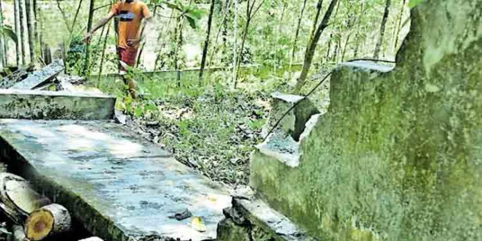 ചക്ക കിട്ടിയില്ല – മതില്തകര്ത്ത് കാട്ടാന , വന്യമൃഗ ശല്യത്തില് വലഞ്ഞ് ഒരു പ്രദേശം ചക്ക കിട്ടിയില്ല – മതില്തകര്ത്ത് കാട്ടാന , വന്യമൃഗ ശല്യത്തില് വലഞ്ഞ് ഒരു പ്രദേശം