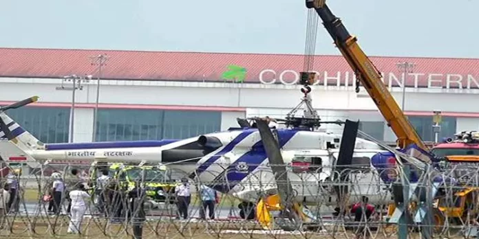 നെടുമ്പാശേരി ഹെലികോപ്ടര് അപകടം : അന്വേഷണം ആരംഭിച്ചു നെടുമ്പാശേരി ഹെലികോപ്ടര് അപകടം : അന്വേഷണം ആരംഭിച്ചു