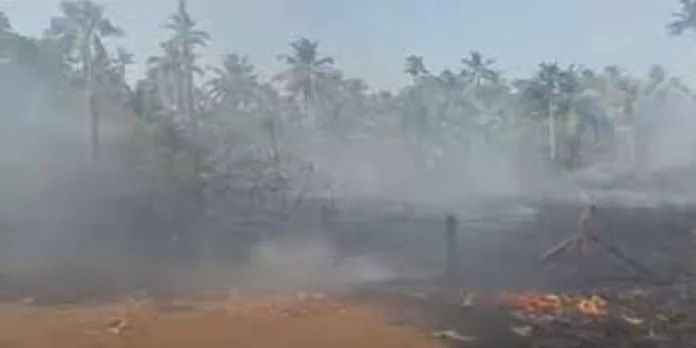 തൃശ്ശൂര് കൊക്കാലയിൽ തീ പിടിത്തം തൃശ്ശൂര് കൊക്കാലയിൽ തീ പിടിത്തം