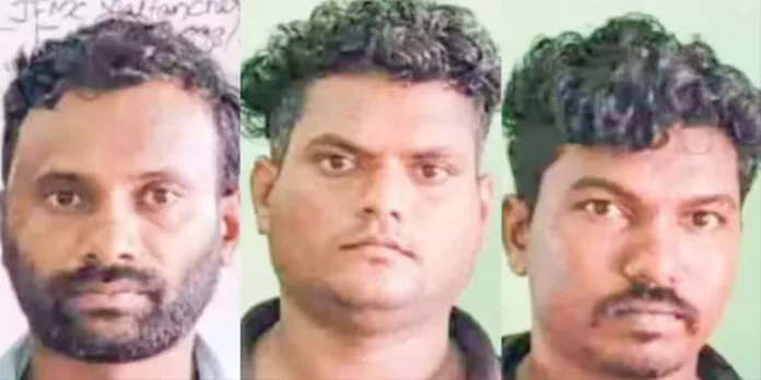 വീടുകയറി സ്ത്രീകളെ ആക്രമിച്ചു ; മൂന്ന് പ്രതികൾ പിടിയിൽ വീടുകയറി സ്ത്രീകളെ ആക്രമിച്ചു ; മൂന്ന് പ്രതികൾ പിടിയിൽ