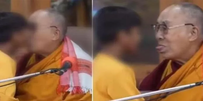 കുട്ടിയുടെ ചുണ്ടിൽ ചുംബിച്ചു ; ക്ഷമാപണം നടത്തി ദലൈലാമ കുട്ടിയുടെ ചുണ്ടിൽ ചുംബിച്ചു ; ക്ഷമാപണം നടത്തി ദലൈലാമ