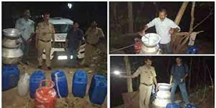 ചമലിൽ വാറ്റു കേന്ദ്രം എക്സൈസ് തകർത്തു ; വാറ്റു സംഘം ഓടി രക്ഷപ്പെട്ടു ചമലിൽ വാറ്റു കേന്ദ്രം എക്സൈസ് തകർത്തു ; വാറ്റു സംഘം ഓടി രക്ഷപ്പെട്ടു
