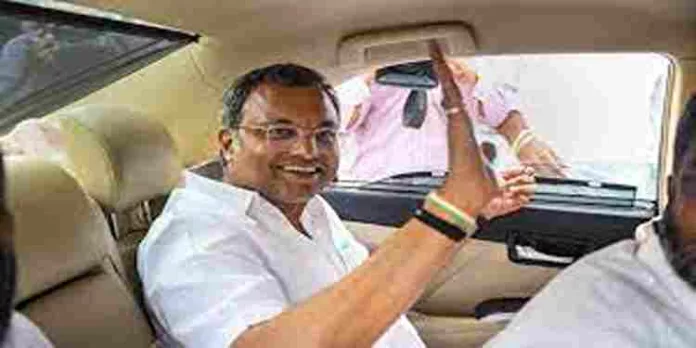 കോണ്ഗ്രസ് എംപി കാര്ത്തി ചിദംബരത്തിന്റെ 11.04 കോടി രൂപയുടെ സ്വത്ത് ഇഡി കണ്ടുകെട്ടി കോണ്ഗ്രസ് എംപി കാര്ത്തി ചിദംബരത്തിന്റെ 11.04 കോടി രൂപയുടെ സ്വത്ത് ഇഡി കണ്ടുകെട്ടി