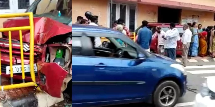 വയോധികര് സഞ്ചരിച്ച കാര് പഞ്ചായത്ത് കെട്ടിടത്തിലേക്ക് ഇടിച്ചു കയറി രണ്ടു പേര്ക്ക് പരിക്ക് വയോധികര് സഞ്ചരിച്ച കാര് പഞ്ചായത്ത് കെട്ടിടത്തിലേക്ക് ഇടിച്ചു കയറി രണ്ടു പേര്ക്ക് പരിക്ക്