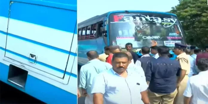 കോഴിക്കോട് ബസിനടിയിൽ കുടുങ്ങിയ കാൽനടയാത്രക്കാരി മരിച്ചു കോഴിക്കോട് ബസിനടിയിൽ കുടുങ്ങിയ കാൽനടയാത്രക്കാരി മരിച്ചു