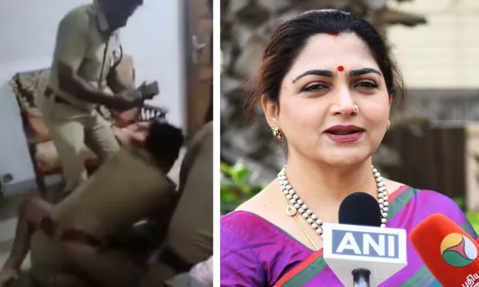എന്തുകൊണ്ട് ഈ ക്രൂരത പിണറായി വിജയന് സര്? കൊട്ടിയത്തെ പോലീസ് അറസ്റ്റിന്റെ വീഡിയോ പങ്കുവച്ച് ഖുഷ്ബു എന്തുകൊണ്ട് ഈ ക്രൂരത പിണറായി വിജയന് സര്? കൊട്ടിയത്തെ പോലീസ് അറസ്റ്റിന്റെ വീഡിയോ പങ്കുവച്ച് ഖുഷ്ബു