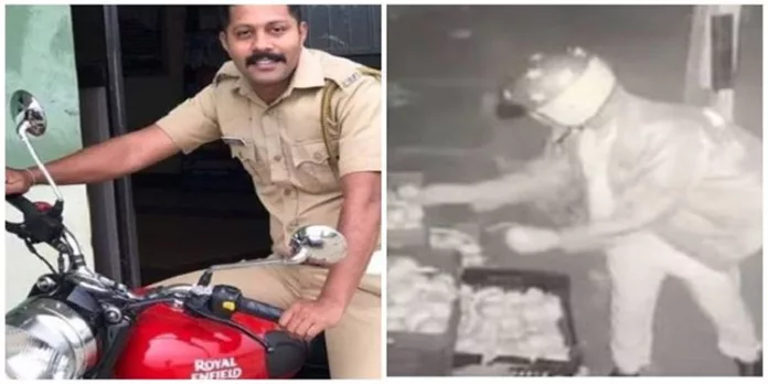 പച്ചക്കറികടയില് നിന്ന് മാങ്ങ മോഷ്ടിച്ച പോലീസുകാരനെ പിരിച്ചുവിട്ടു പച്ചക്കറികടയില് നിന്ന് മാങ്ങ മോഷ്ടിച്ച പോലീസുകാരനെ പിരിച്ചുവിട്ടു