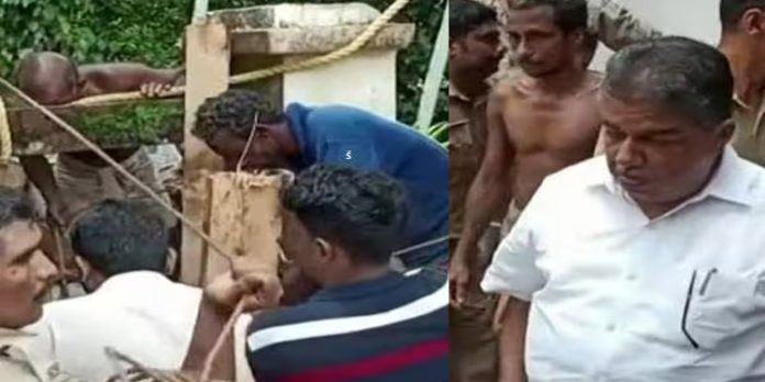 കിണര് ഇടിഞ്ഞ് കുടുങ്ങിയ തൊഴിലാളിയെ രക്ഷപ്പെടുത്തി കിണര് ഇടിഞ്ഞ് കുടുങ്ങിയ തൊഴിലാളിയെ രക്ഷപ്പെടുത്തി