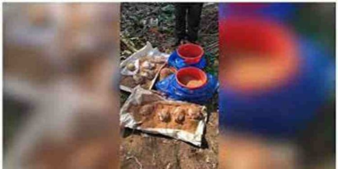 കണ്ണൂരിൽ ഉഗ്രശേഷിയുള്ള 8 നാടൻബോംബുകൾ കണ്ടെത്തി; കലുങ്കിനടിയിൽ ചാക്കിൽ കെട്ടി സൂക്ഷിച്ച നിലയിൽ കണ്ണൂരിൽ ഉഗ്രശേഷിയുള്ള 8 നാടൻബോംബുകൾ കണ്ടെത്തി; കലുങ്കിനടിയിൽ ചാക്കിൽ കെട്ടി സൂക്ഷിച്ച നിലയിൽ