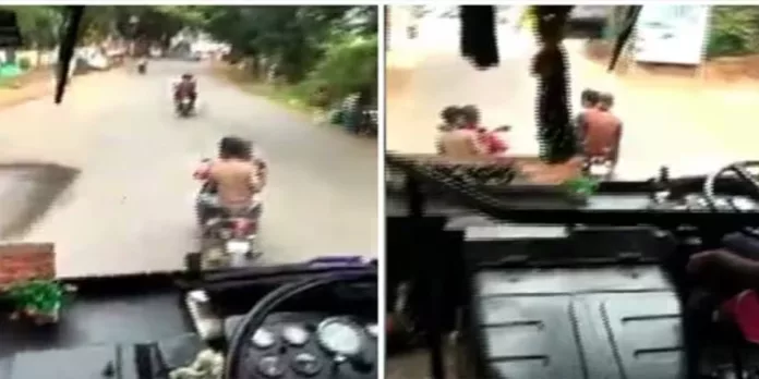 കൊല്ലത്ത് കെഎസ്ആർടിസി ബസിന് മുന്നിൽ ബൈക്കിൽ യുവാക്കളുടെ അഭ്യാസ പ്രകടനം കൊല്ലത്ത് കെഎസ്ആർടിസി ബസിന് മുന്നിൽ ബൈക്കിൽ യുവാക്കളുടെ അഭ്യാസ പ്രകടനം
